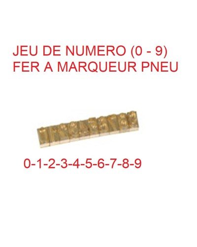 JEU DE NUMERO (0 - 9) POUR FER A MARQUEUR