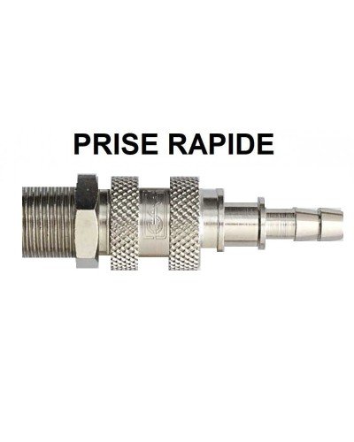 Prise rapide  pour tuyau En Acier Inoxydable Male +Femelle 1/2
