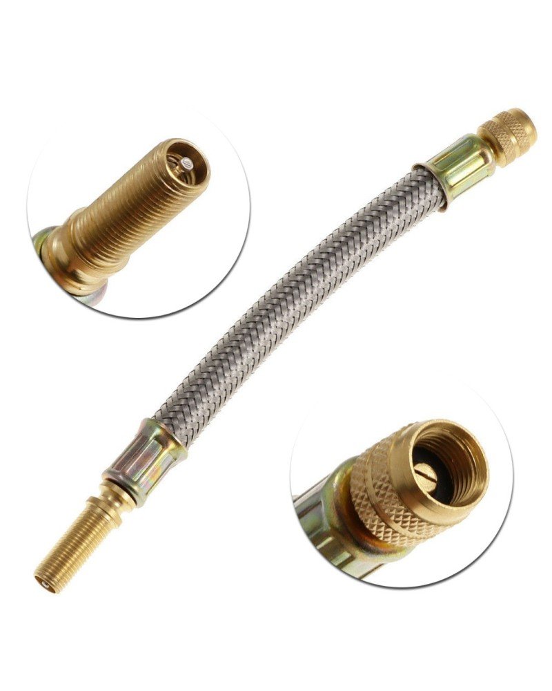 RALLONGE DE VALVE EN CAOUTCHOUC RENFORCÉE 200 MM PAR -(1pics)