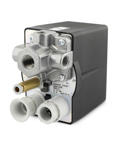Pressostat Condor MDR 3 400 V avec relais thermique 11 bar 16 A