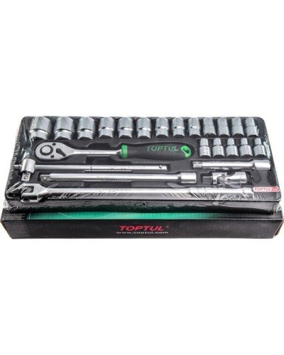 Plateau douilles clés embout Module 24 douilles 1/2" -8 à 32