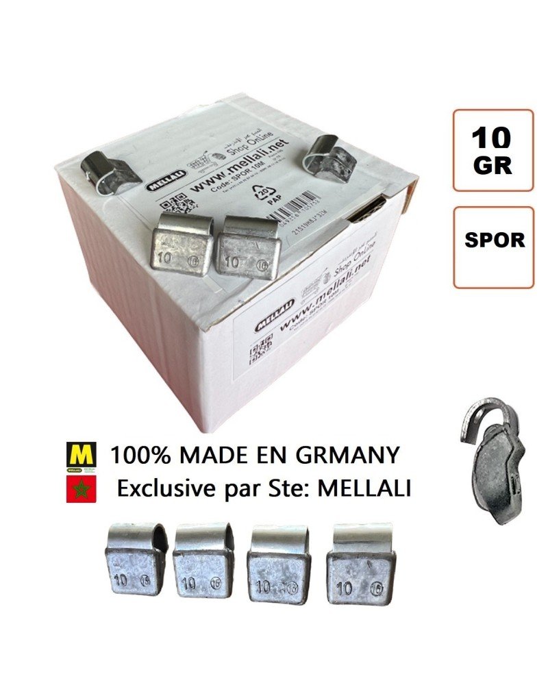 Masses D’ équilibrage Pour Jantes Aluminium Sport 10 g Vente 100 pics