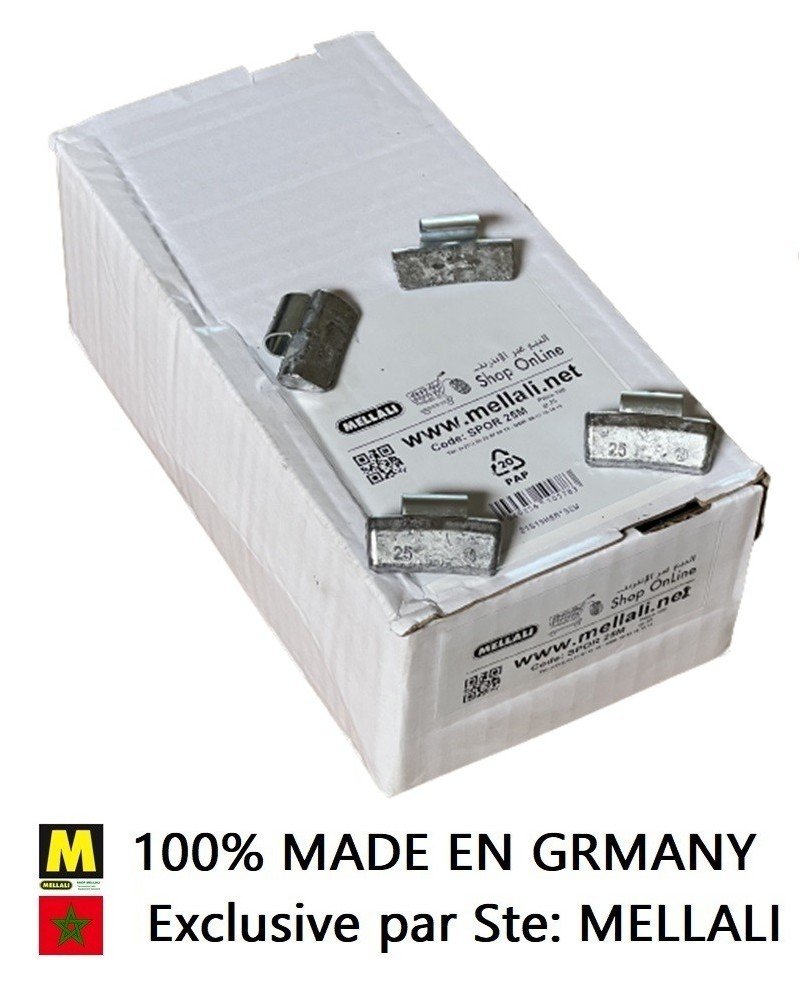 Masses D’ équilibrage Pour Jantes Aluminium 25 g Vente 100 pics