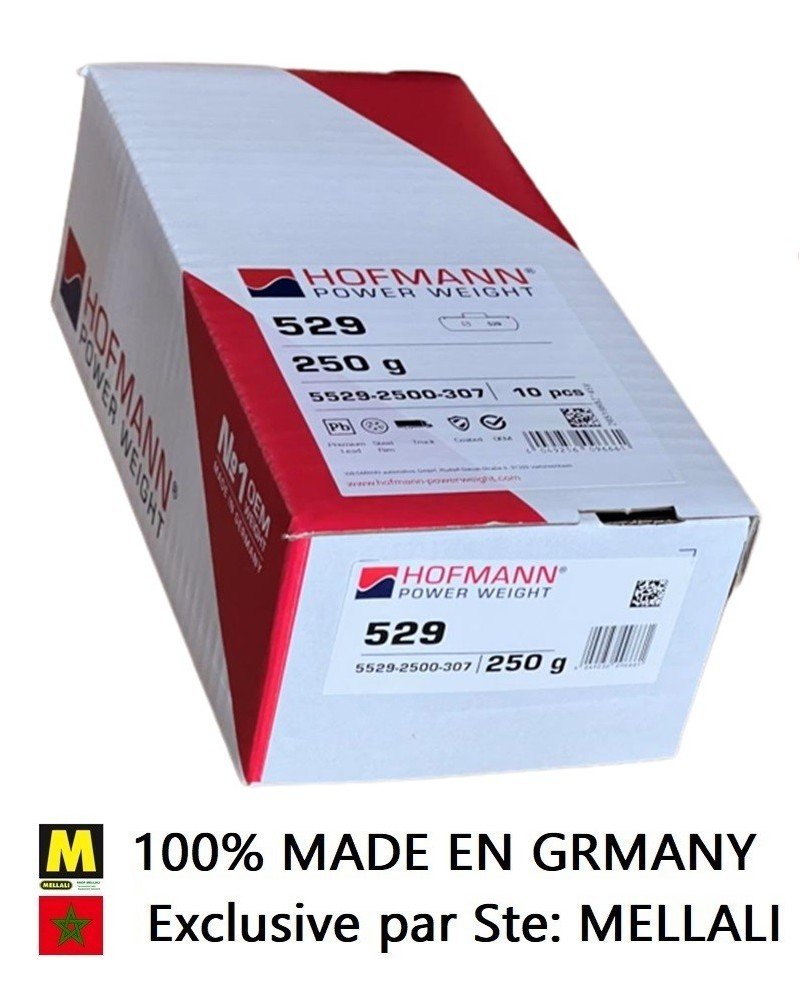 Masses d'équilibrage Jantes en Acier Camion 250g (Vente10pcs)