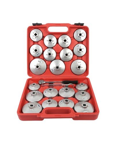 Clé de Filtre à Huile Kit23 Tasses en aluminium -JBM