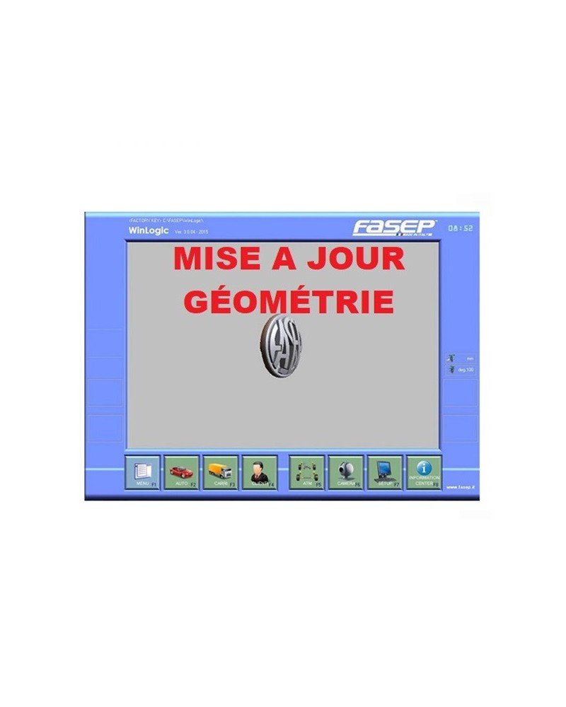 Mise à jour base de données constructeur pour appareil de géométrie  FASEP