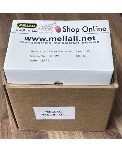 Masses d’équilibrage Autocollant en acier pour jantes en aluminium. Vente BOITE 400 Pics