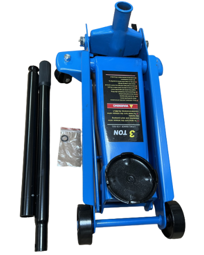 Palette de cric jack 20 pics Cric rouleur hydraulique 3 ton Bleue