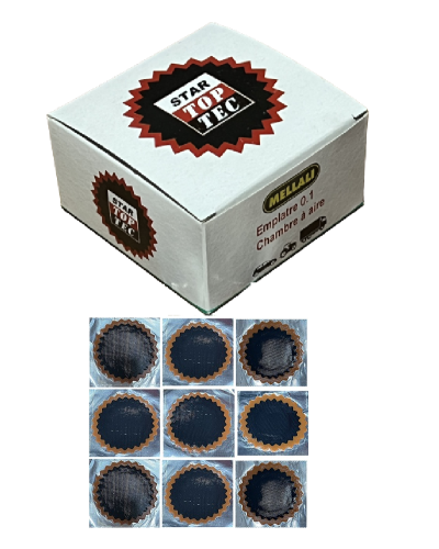 Pièces réparations chambres a air, N°1- Ø 35m  Boite de 100 pic