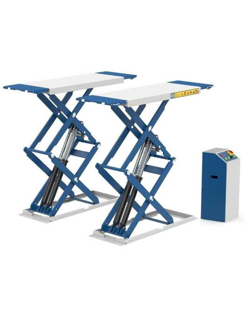 Ponts élévateurs double ciseaux A Poser 4 Cylindre Professionnel 3.5 Ton