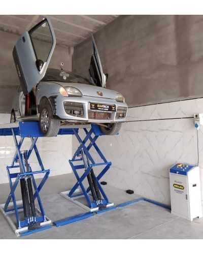 Ponts élévateurs double ciseaux A Poser 4 Cylindre Professionnel 3.5 Ton