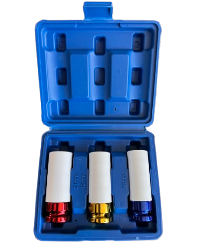 Jeu de 3 douilles pour jantes Aluminium 17"-19"-21" Economie