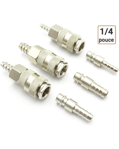 PRISE RAPIDE POUR TUYAU DE AIR 8" PLUS RACCORD MAL 8"