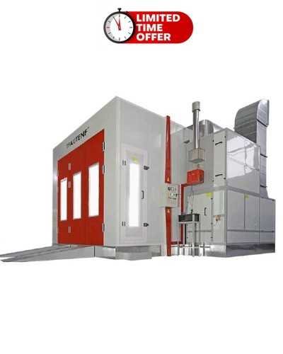 Cabine de peinture Diesel, 7 mt- Brûleur  Italien