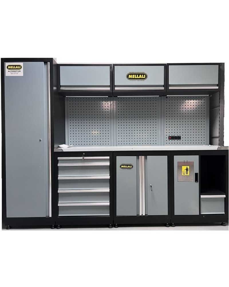 Armoire à outils de garage professionnel modulaire avec armoire à tiroirs